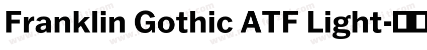 Franklin Gothic ATF Light字体转换